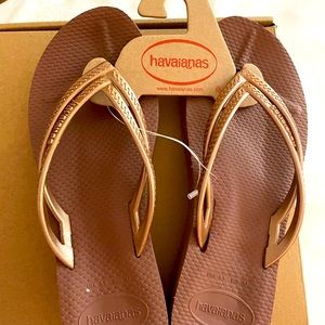 Havaianas - Wedge Flip Flops, Cappuccino, 6